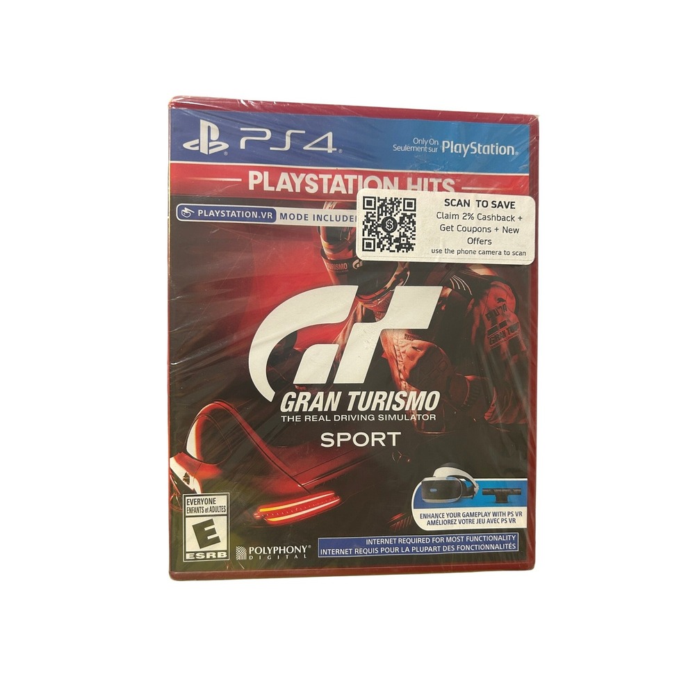 Gran Turismo Sport PS4 PlayStation Hits New Sealed VR Compatible Racing Game